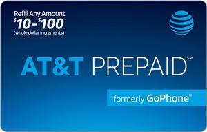 AT&T Wireless $50 Refill (Email Delivery)