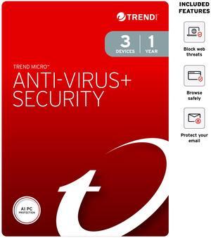 Trend Micro Anti-Virus+ Security 3 Devices / 1 Year - Download