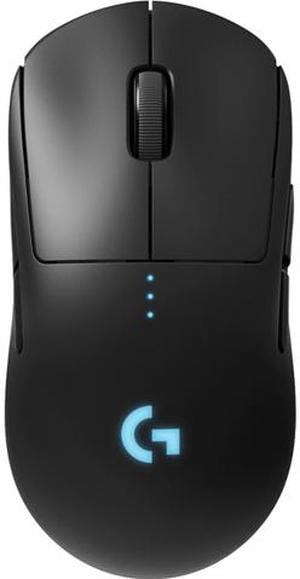 Logitech  G PRO Lightweight Wireless Optical Ambidextrous Gaming Mouse with RGB Lighting  Black