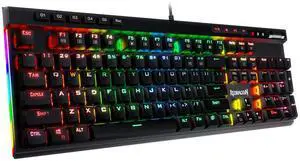 Redragon K580 VATA RGB LED Backlit Mechanical Gaming Keyboard with Macro Keys & Dedicated Media Controls, Onboard Macro Recording (Brown Switches) Redragon K580 VATA RGB LED Backlit Mechanical Gaming Keyboard with Macro Keys & Dedicated Media Controls, Onboard Macro Recording (Brown Switches)