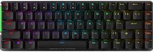 ASUS ROG Falchion NX 65% Wireless RGB Gaming Mechanical Keyboard | ROG NX Brown Tactile Switches, PBT Doubleshot Keycaps, Wired / 2.4G Hz, Touch Panel, Keyboard Cover Case, Macro Support