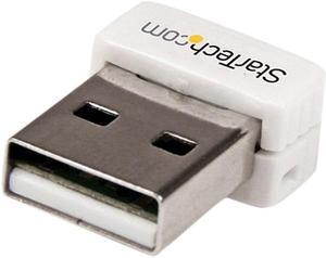 StarTech USB150WN1X1W USB 150 Mbps Mini Wireless N Network Adapter - 802.11n/g 1T1R USB W-iFi Adapter - White
