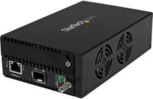 StarTech.com ET10GSFP 10 Gigabit Ethernet Copper-to-Fiber Media Converter - Open SFP+ - Managed