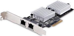 StarTech.com 2-Port 10GbE PCIe Network Adapter Card, Network Card for PCs/Servers ST10GSPEXNDP2