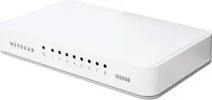 NETGEAR 8-Port Gigabit Ethernet Switch (GS208) - Essentials Edition