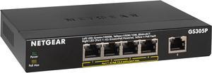 NETGEAR 5-Port Gigabit Ethernet Unmanaged Switch (GS305P)