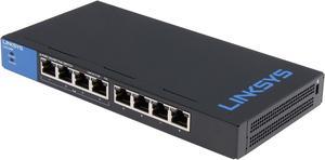 LINKSYS LGS108P 8-Port Business Desktop Gigabit with 4 PoE+ ports  Switch