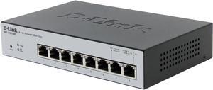 D-Link 8-Port EasySmart Gigabit PoE Ethernet Switch - Lifetime Warranty (DGS-1100-08P)