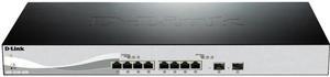 D-Link DXS-1210-10TS 10-Port 10 Gigabit WebSmart Switch with 8 10GBase-T Ports and 2 SFP+ ports
