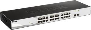 D-Link DGS-1210 Series 24-Port Gigabit Smart Managed Switch with 2 Gigabit SFP ports (DGS-1210-26)