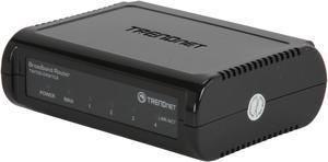 TRENDnet TW100-S4W1CA 10/100Mbps DSL/Cable Broadband Router