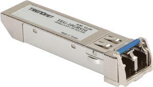 TRENDnet SFP to RJ45 10GBASE-LR SFP+ Single Mode LC Module, TEG-10GBS10, Up to 10 km (6.2 Miles), Hot Pluggable SFP Transceiver, Duplex LC Connector, 1310nm, 3.3V Power Supply, Lifetime Protection