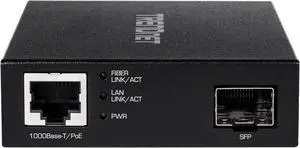 TRENDnet TFC-PGSFP Gigabit PoE PD SFP Fiber Media Converter