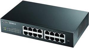 ZyXEL GS1900-16 Fanless 16 Port Smart 10/100/1000Mbps L2 Web Managed Switch