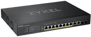 ZyXEL XS1930-12HP 10-Port 10G Multi-Gigabit L3 Smart Nebula Cloud Managed Switch with 2 10G SFP+ Uplinks, 8 PoE+ / PoE++ at 375W