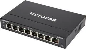 NETGEAR 8-Port Gigabit Ethernet Plus Switch (GS308E) NETGEAR 8-Port Gigabit Ethernet Plus Switch (GS308E)