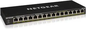 Netgear GS316P 16-Port Gigabit Ethernet Unmanaged PoE+ Switch with FlexPoE (115W), GS316P-100NAS