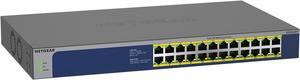 NETGEAR 24Port Gigabit Ethernet Unmanaged PoE Switch GS524PP  with 24 x PoE  300W DesktopRackmount and ProSAFE Lifetime Protection