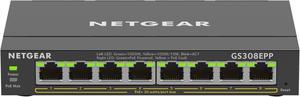 NETGEAR 8 Port PoE Gigabit Ethernet Plus Switch (GS308EPP) - with 8 x PoE+ @ 123W, Desktop/Wall Mount