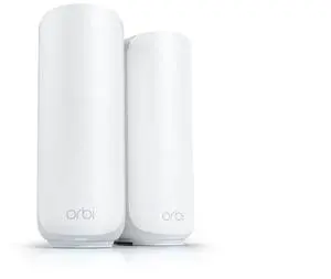 Netgear Orbi 370 Series Dual-Band WiFi 7 Mesh (2-Pack) Orbi WiFi 7 Router RBE371 + Orbi WiFi 7 Satellite RBE370