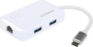 EDIMAX EU-4308 USB-C to 3-Port USB 3.0 Gigabit Ethernet Hub