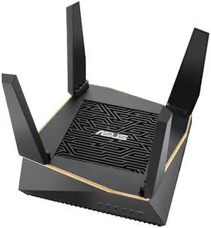 Asus RT-AX92U AX6100 Tri-Band Wi-Fi 6 Mesh Router with 802.11Ax, AiMesh Compatible, Adaptive Qos and Parental Control - A Certified for Humans Device Asus RT-AX92U AX6100 Tri-Band Wi-Fi 6 Mesh Router with 802.11Ax, AiMesh Compatible, Adaptive Qos and Parental Control - A Certified for Humans Device