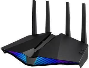 ASUS RT-AX82U/CA AX5400 Dual-Band WiFi 6 Gaming Router, Game Acceleration, Mesh WiFi Support, Dedicated Gaming Port, Mobile Game Boost, MU-MIMO, Aura RGB