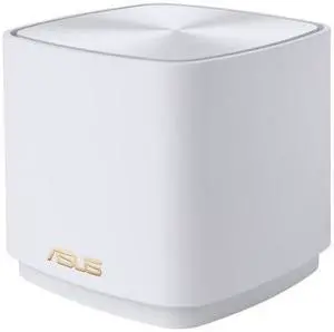 ASUS ZenWiFi AX Mini (XD5) Dual-band Whole Home Mesh WiFi System (2 Pack), WiFi 6, 802.11ax, up to 3500 sq ft & 4+ rooms, AiMesh, Lifetime Free Internet Security, Parental Controls, Easy Setup