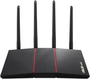 Manufacturer REFURBISHED - ASUS RT-AX55 AX1800 Dual Band WiFi 6 Gigabit Router Manufacturer REFURBISHED - ASUS RT-AX55 AX1800 Dual Band WiFi 6 Gigabit Router