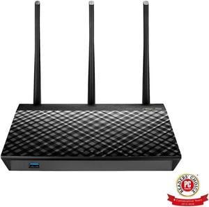 Manufacturer REFURBISHED - ASUS RT-AC66U B1 AC1750 Dual-Band Wi-Fi Router, AiProtection Lifetime Security by Trend Micro, AiMesh Compatible for Mesh Wi-Fi System