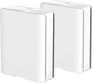 ASUS ZenWiFi BQ16 Pro Quad-band WiFi 7 Mesh Router (2 Pack), up to 8000 sqft, 2x 10G ports each, Smart Home Master with multi-SSID, VPN & parental controls, Subscription-free security, AiMesh
