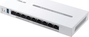 ASUS ExpertWiFi EBG19P Gigabit PoE+ VPN wired router, 8 PoE+ ports, 123W, Up to 3 WAN ethernet ports + 1 USB WAN, Perfect for APs, Commercial-grade network security