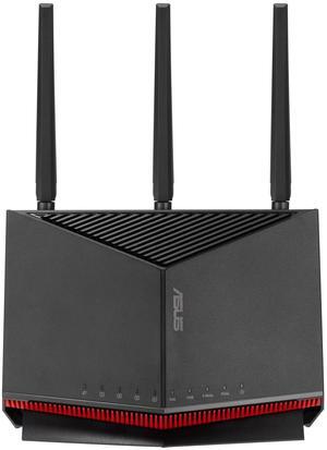 ASUS RT-BE86U BE6800 Dual-Band WiFi 7 Router, Supports 4096-QAM, MLO, AI WAN Detection, AiMesh, Subscription-Free Network Security, and Comprehensive VPN Features, Guest Network Pro, Gaming