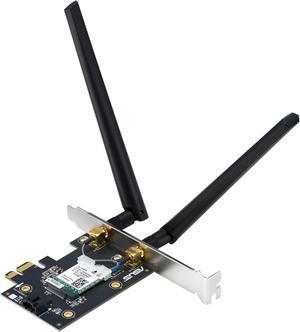 ASUS BE6500 Tri Band PCI-E WiFi 7 (802.11be). Bluetooth 5.4, WPA3 Network Security, OFDMA and MU-MIMO, Multi-Link Operation