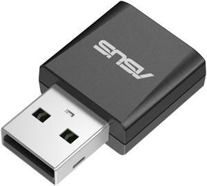 ASUS Tri-band BE6500 WiFi 7 Nano USB Adapter, 6GHz band, support 4096-QAM, Plug and play, Compatible with Windows 10 & 11