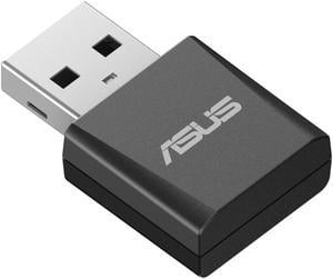 ASUS Tri-band BE6500 WiFi 7 Nano USB Adapter, 6GHz band, support 4096-QAM, Plug and play, Compatible with Windows® 10 & 11