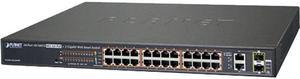 Planet FGSW-2624HPS4 24-Port 10/100TX 802.3at PoE + 2-Port Gigabit TP / SFP Combo Web Smart Ethernet Switch / 420W PoE budget