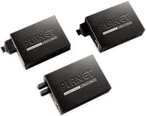 Planet FT-802S35 10/100BASE-TX to 100BASE-FX (SC, SM) Bridge Media Converter - 35 km