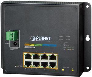PLANET WGS-5225-8P2S Managed Industrial L2+ 8-Port 10/100/1000T 802.3at PoE + 2-Port 100/1000X SFP Wall-mount Managed Switch