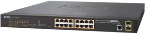 PLANET GS-4210-16P2S Managed 16-Port 10/100/1000T 802.3at PoE + 2-Port 100/1000X SFP Managed Switch