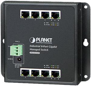 Planet WGS-4215-8T Industrial 8-Port 10/100/1000T Wall-mount Managed Switch (-40 - 75 degrees C)
