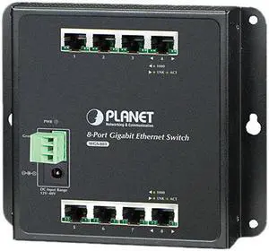 PLANET WGS-803 Unmanaged 8-Port 10/100/1000T Wall-mounted Gigabit Ethernet Switch
