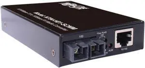 Tripp Lite N784-H01-SCMM Hardened Copper to Fiber Media Converter - 10/100 Mbps, RJ45/SC Multimode, -10 to 60°C, 2km (1.2 mi)