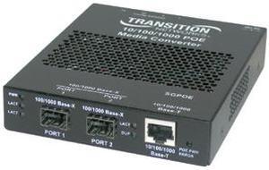 TRANSITION SGPOE1040-100-NA Gigabit Ethernet Media Converter