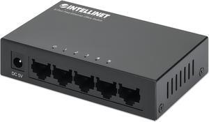 Intellinet 5-Port Fast Ethernet Office Switch, Desktop Size, Metal, IEEE 802.3az (Energy Efficient Ethernet)
