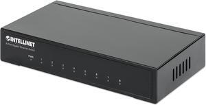 Intellinet 8-Port Gigabit Ethernet Switch, Desktop size, Metal Housing, IEEE 802.3az (Energy Efficient Ethernet)