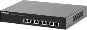 Intellinet 8-Port Fast Ethernet PoE+ Switch, 8 x PoE ports, IEEE 802.3at/af Power-over-Ethernet (PoE+/PoE), Endspan, Desktop