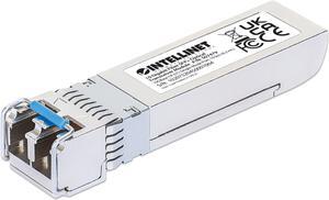 Intellinet 10 Gigabit Fiber SFP+ Optical Transceiver Module, 10GBase-LR (LC) Single-Mode Port, 10 km (6.2 mi.)