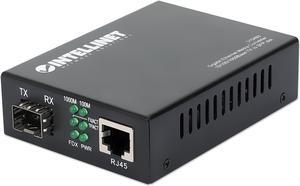 Intellinet Gigabit Ethernet to SFP Media Converter, 10/100/1000Base-TX to SFP slot