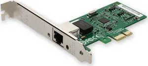 AddOn 10/100/1000Mbs Single Open RJ-45 Port 100m PCIe x4 Network Interface Card
